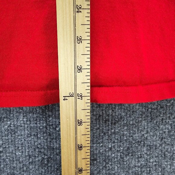 Winter‎ Texan Tshirt Mens Large Red Short Sleeve Embroidered Bird Cardinal - Picture 7 of 9